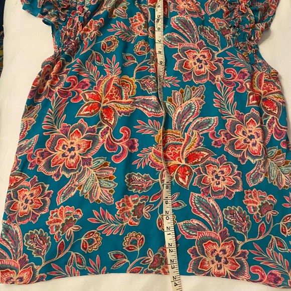 Rose +Olive Floral Small Blouse - Picture 3 of 6